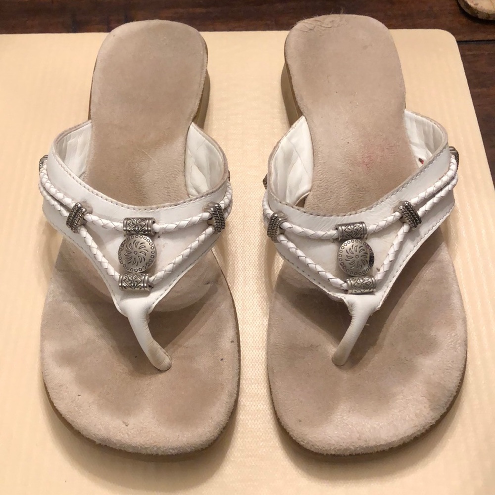White sandals